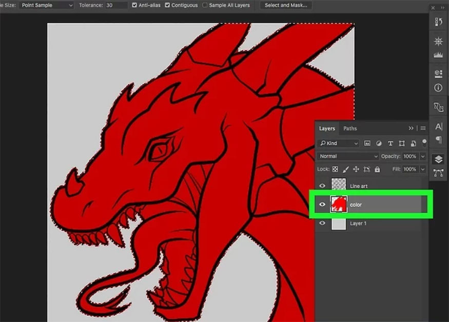 how-to-change-line-art-color-in-photoshop
